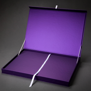 Purple Magnetic Closing Box - Open